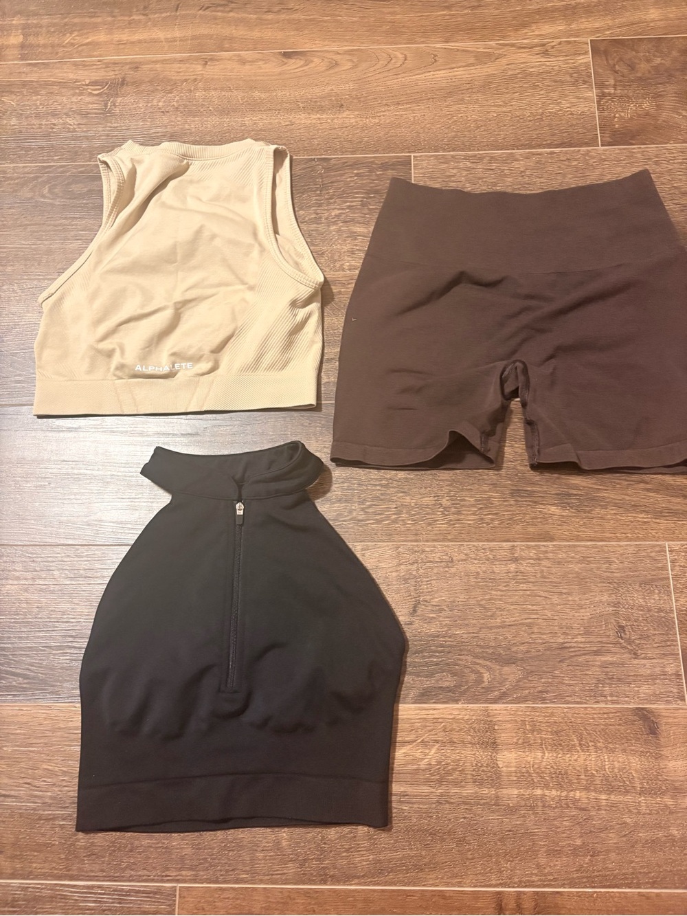 Alphalete Tanks, Sports Bras, Two Amplify Shorts